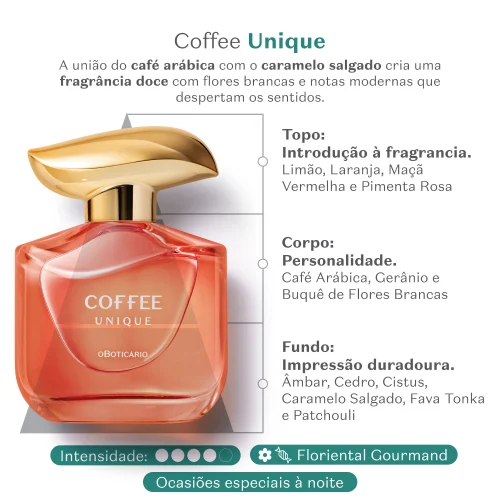 Coffee Woman Unique Floriental Gourmand Desodorante Colônia 100Ml - Imagem 3